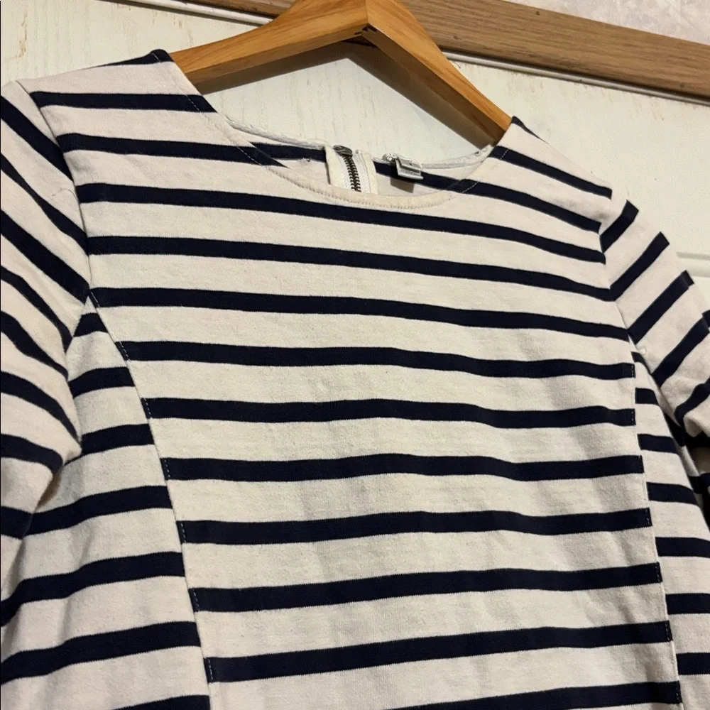 J. Crew Striped Top with Back Zipper‎